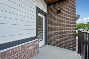 Apartment patio entrance at montage west lafayette.